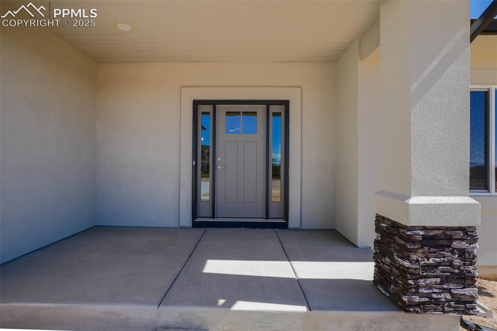 View of exterior entry