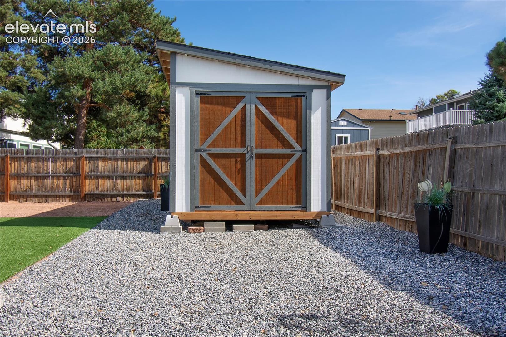 New 10 X 20 shed.