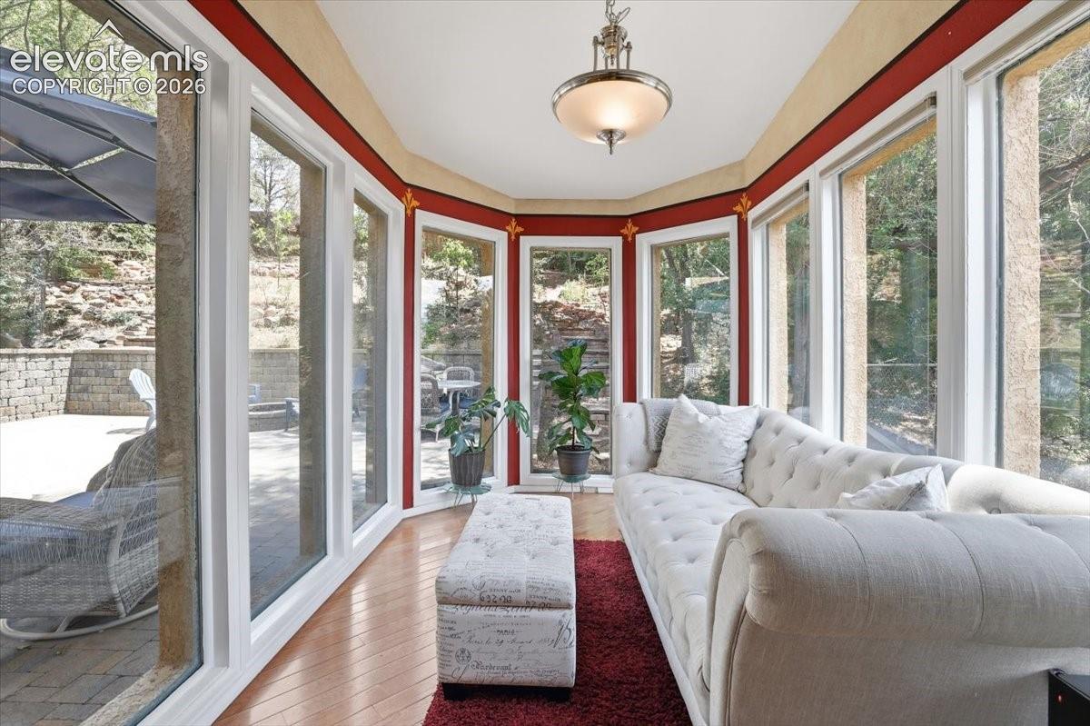Affectionately known as the “snow globe,” providing a front-row seat to watch the snow fall.