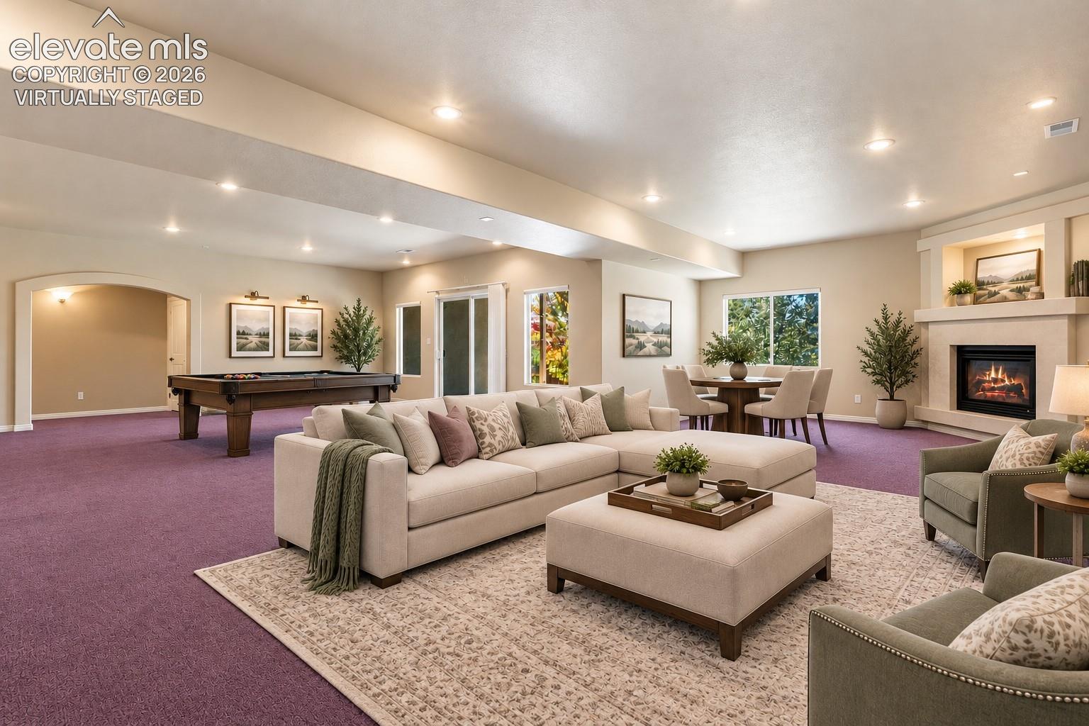 *VIRTUALLY STAGED* - BASEMENT WITH WALK OUT AND FIREPLACE