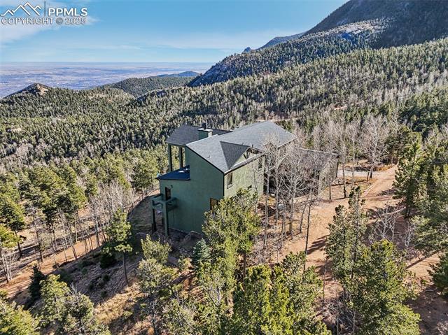 Arial view of the home