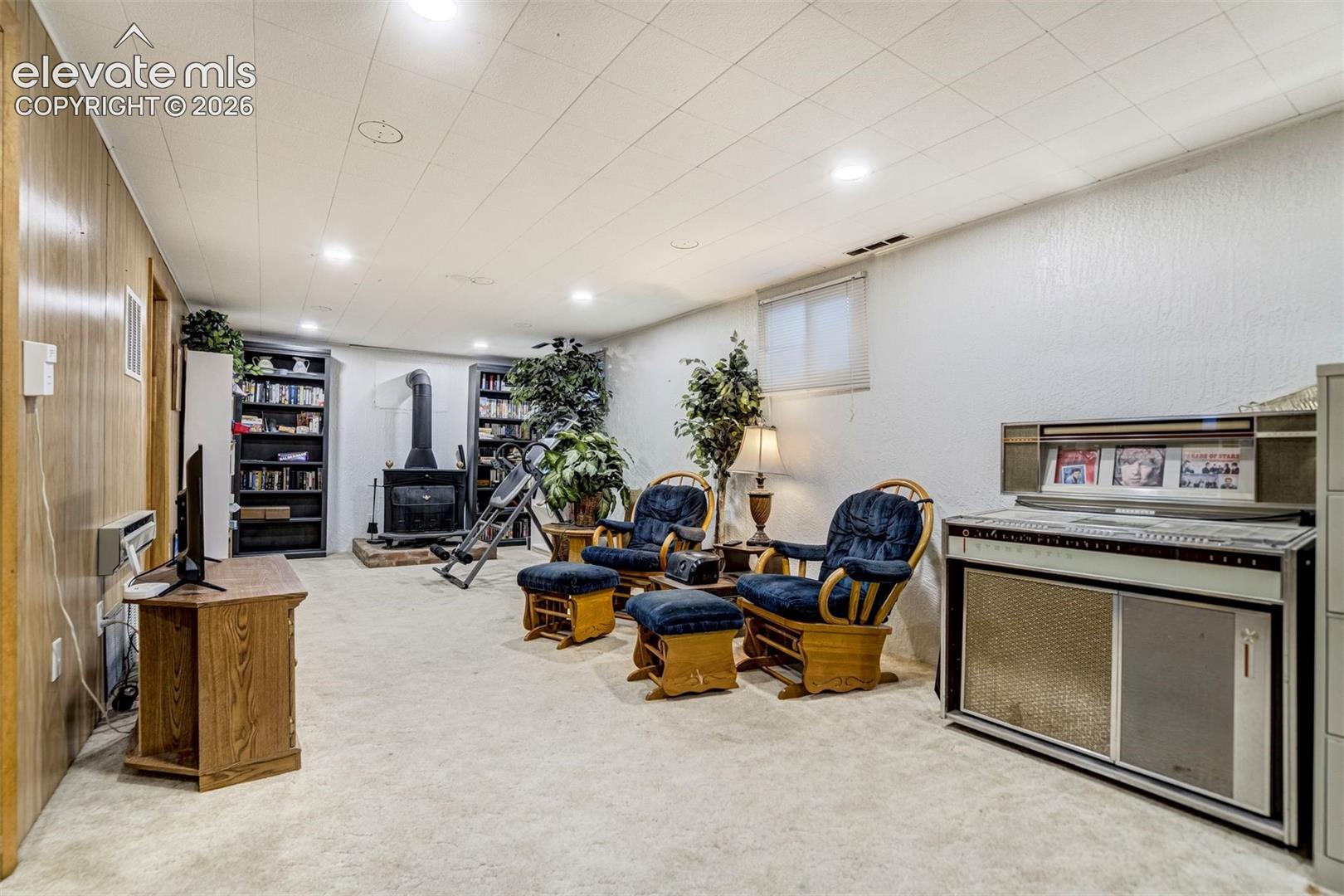 Huge basement family room.