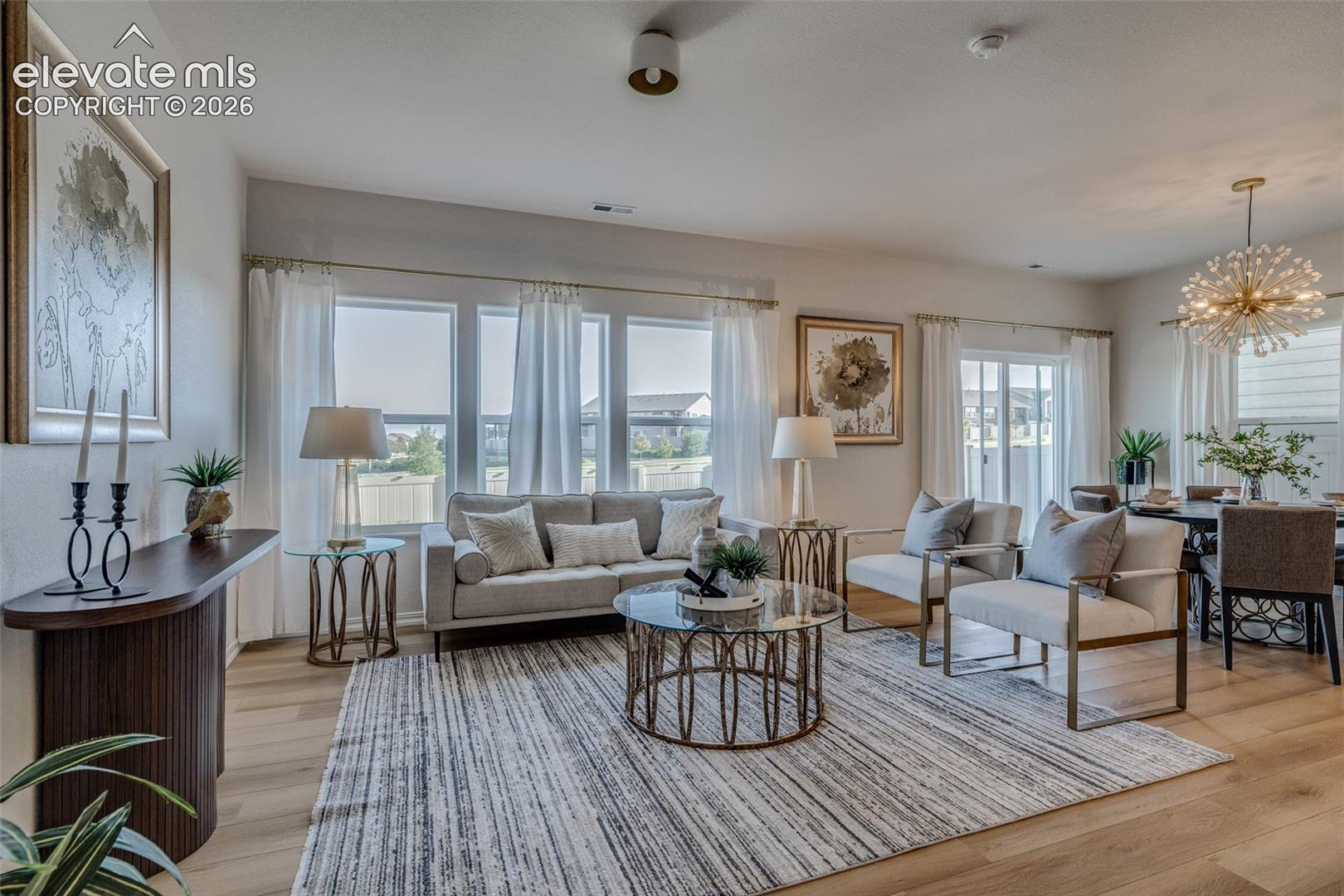 Living room is spacious