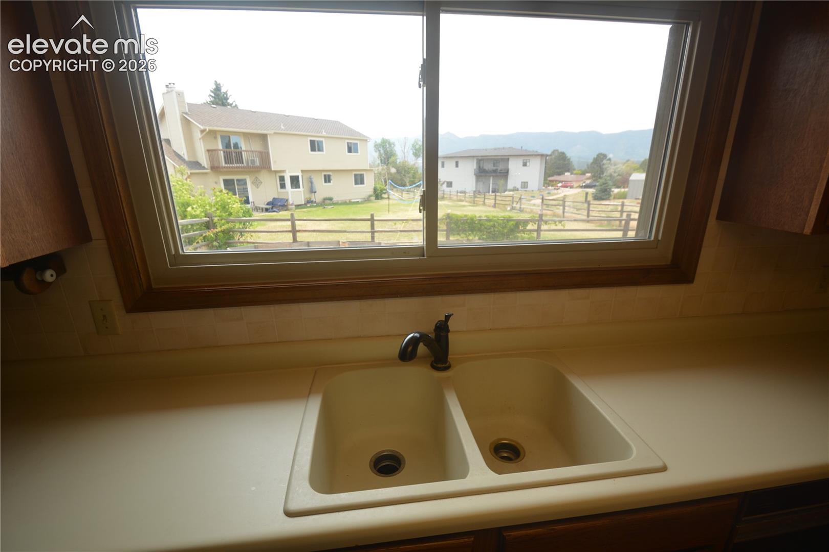 Kitchen sink with beautiful views