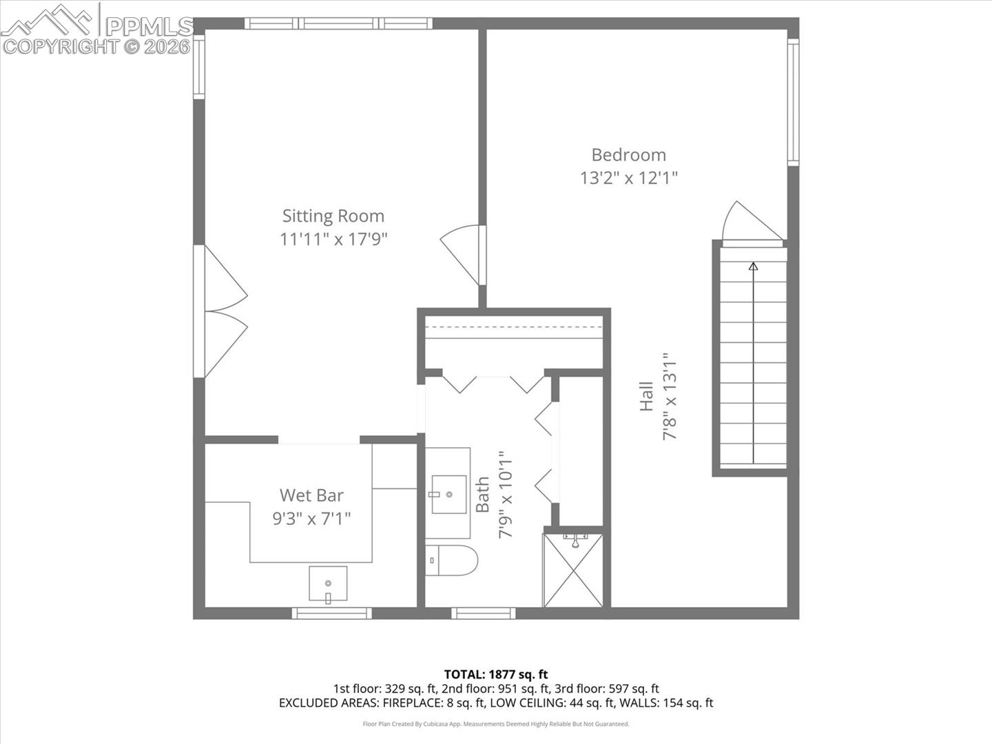 View of floor plan / room layout