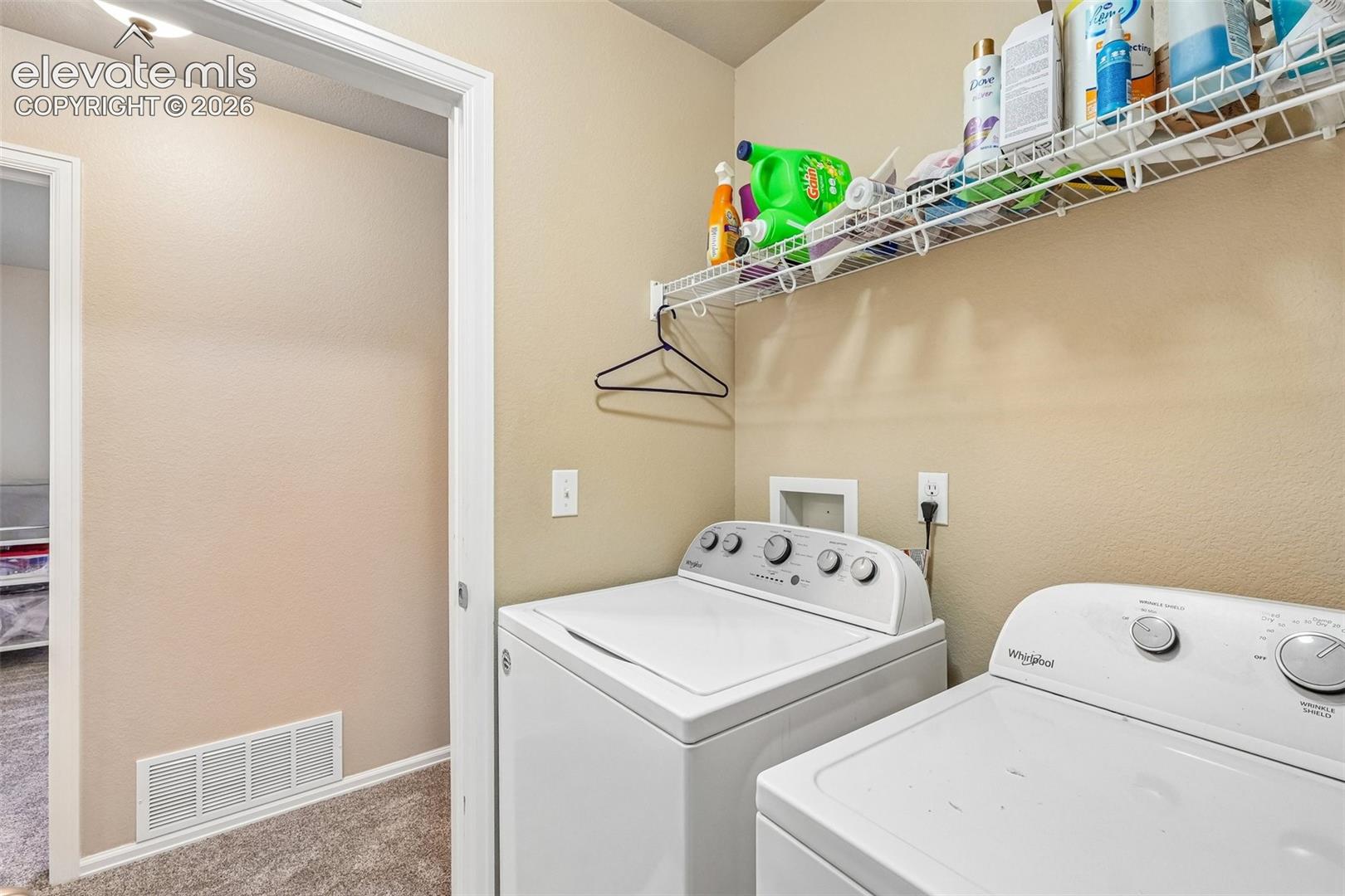 Spacious laundry room