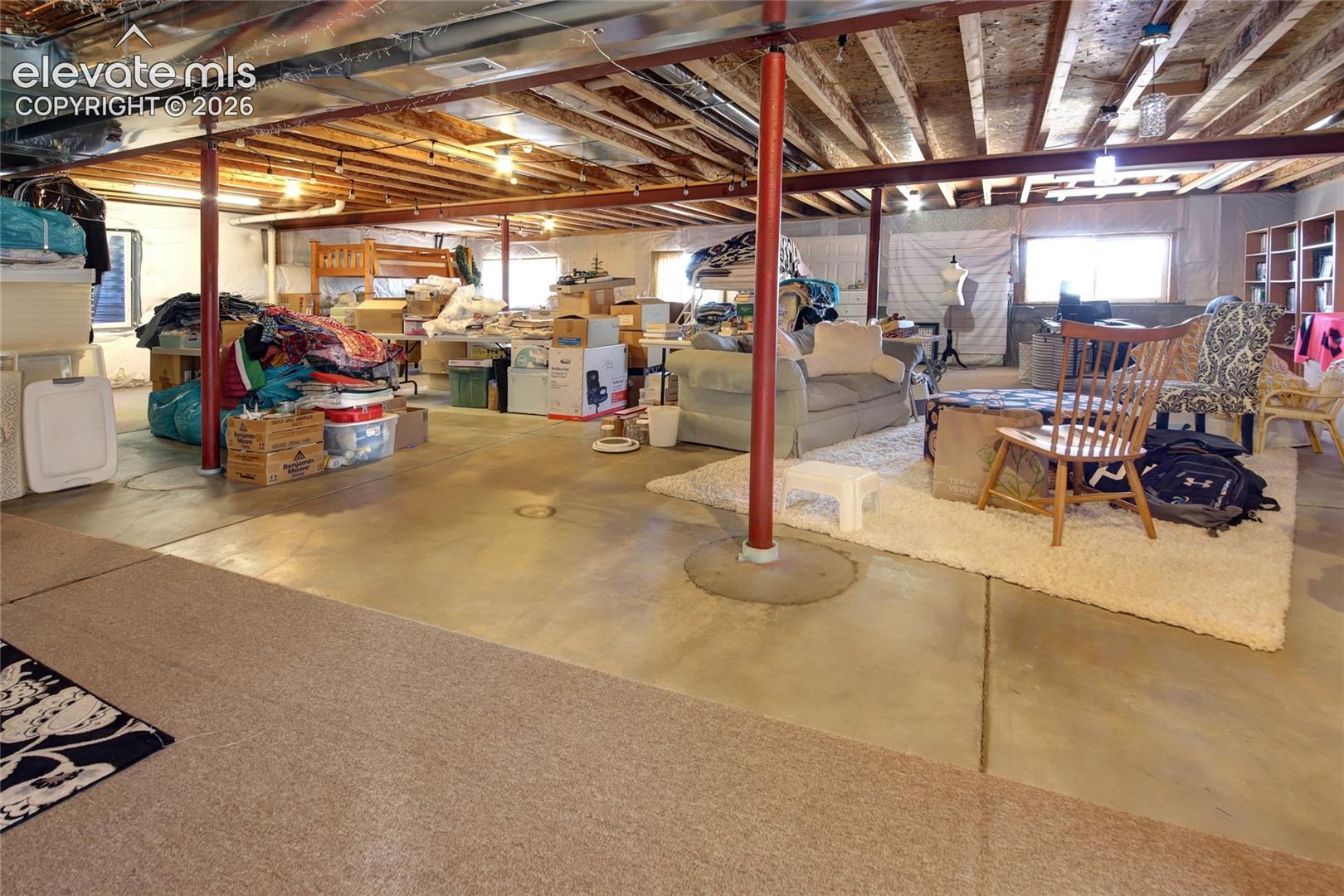 Unfinished basement to finish your way