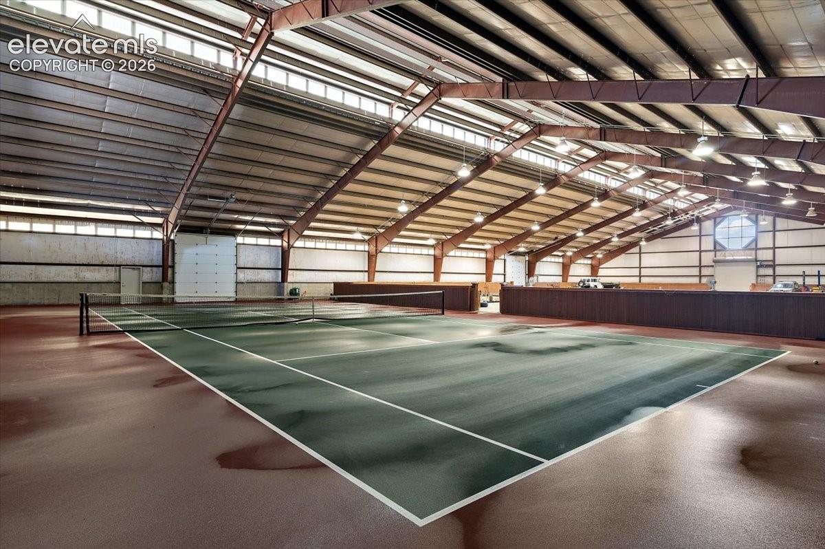 Tennis court from another angle.