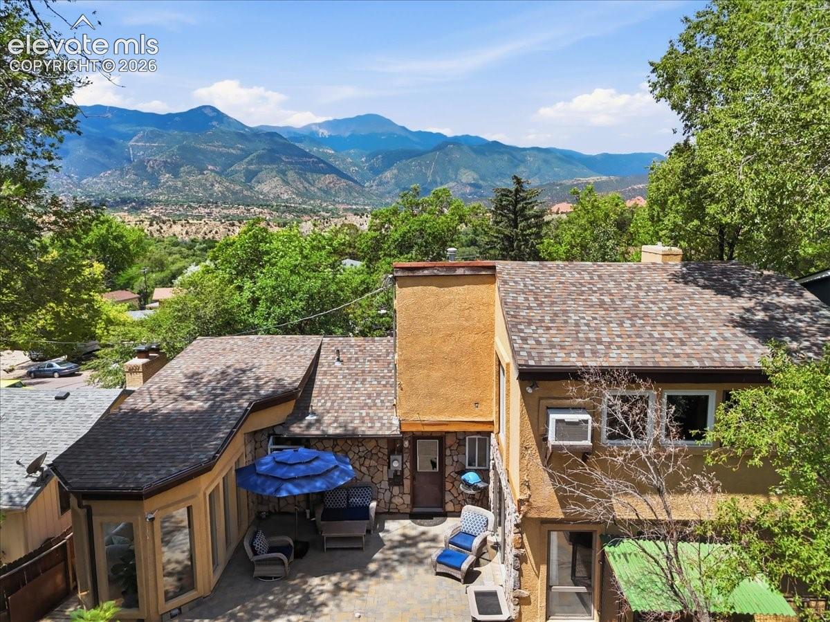 views from the tiered backyard path
