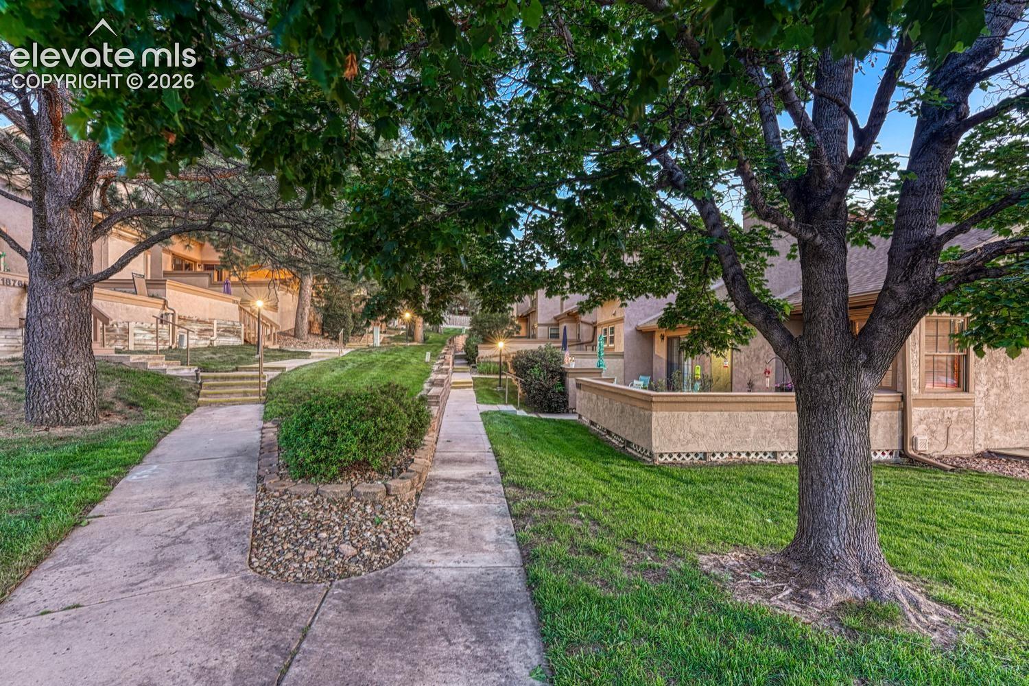Peaceful, well maintained community with tree-line streets and beautiful green spaces.