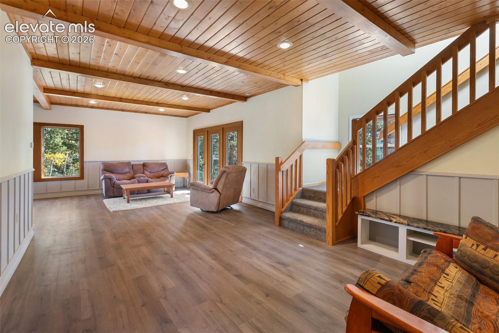 Family room walk out basement