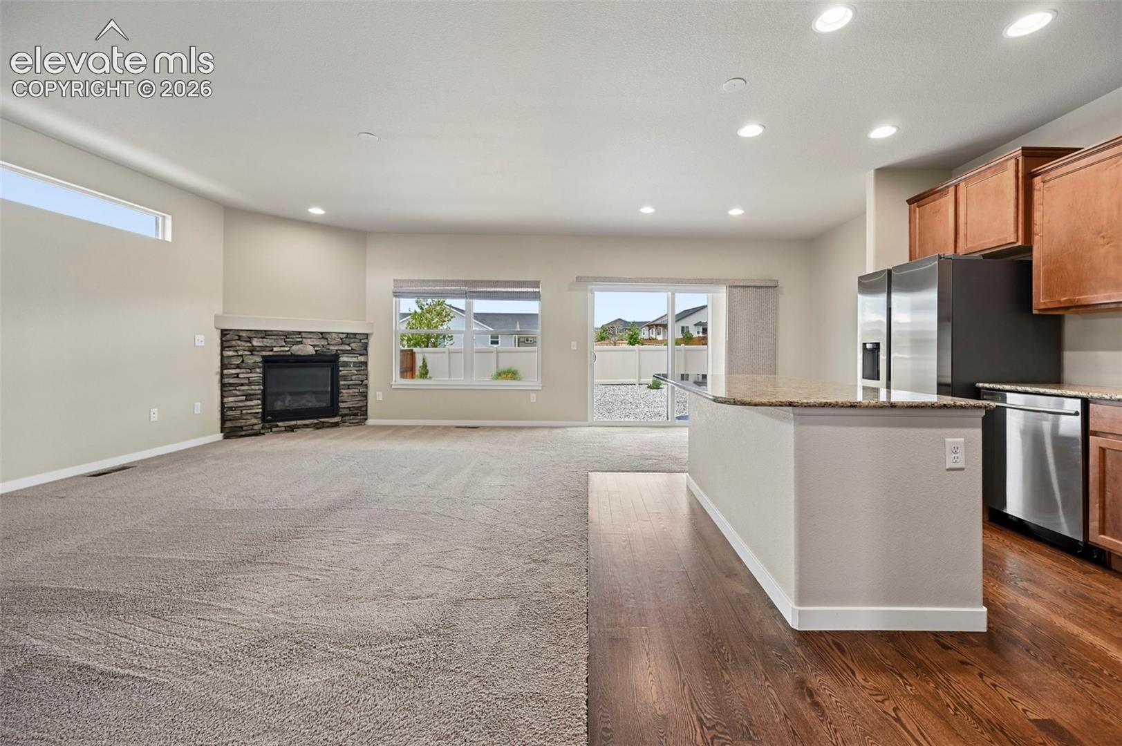 Kitchen and Living Room