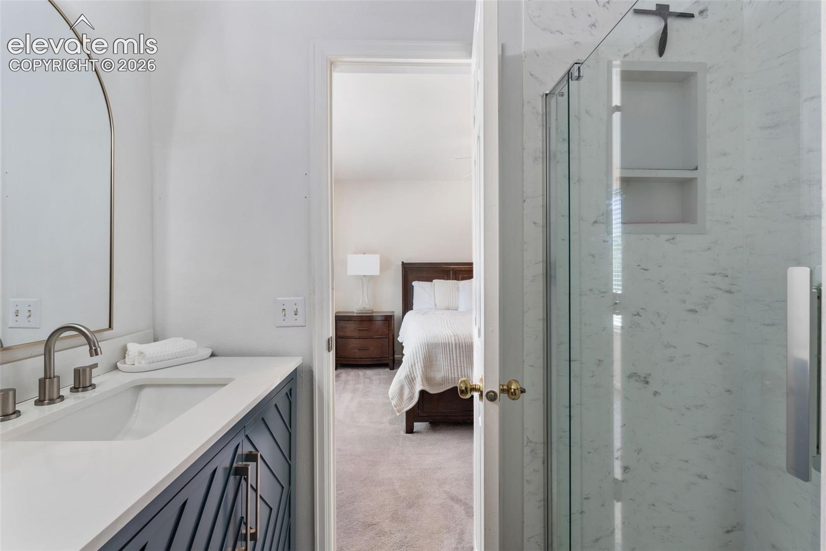 Master Shower and double vanity