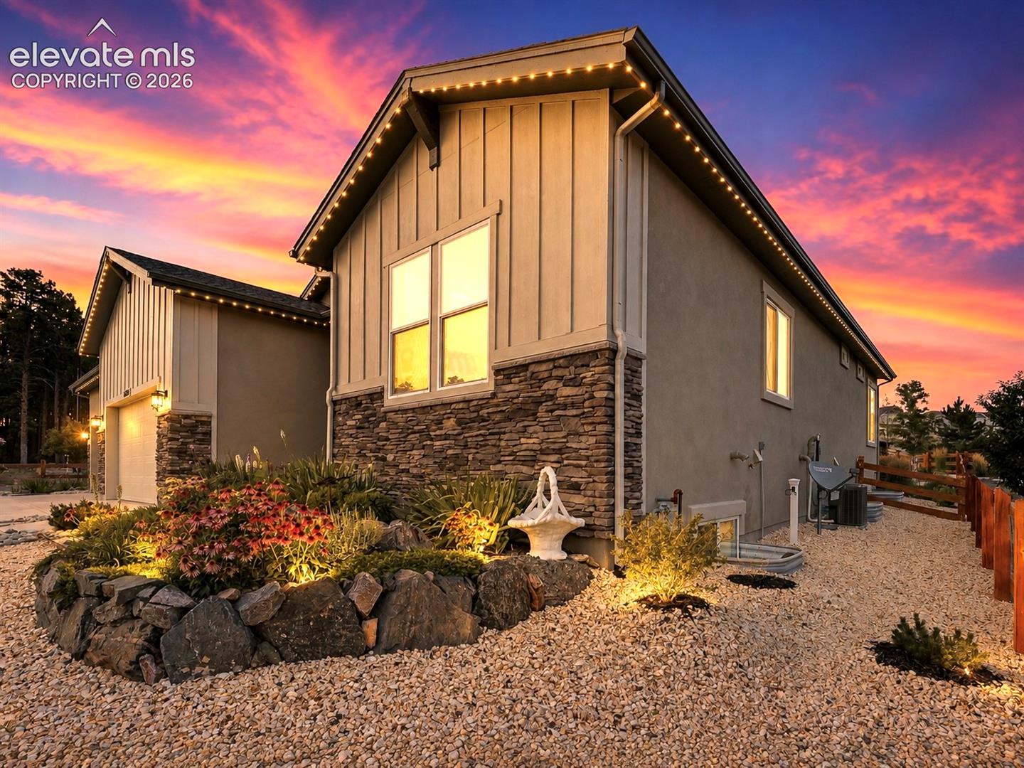 A BRILLIANT EXTERIOR FEATURE — Elevate the home’s curb appeal year-round with customizable JellyFish lighting, ready to complement the season, celebrate the holidays, or match whatever mood strikes.