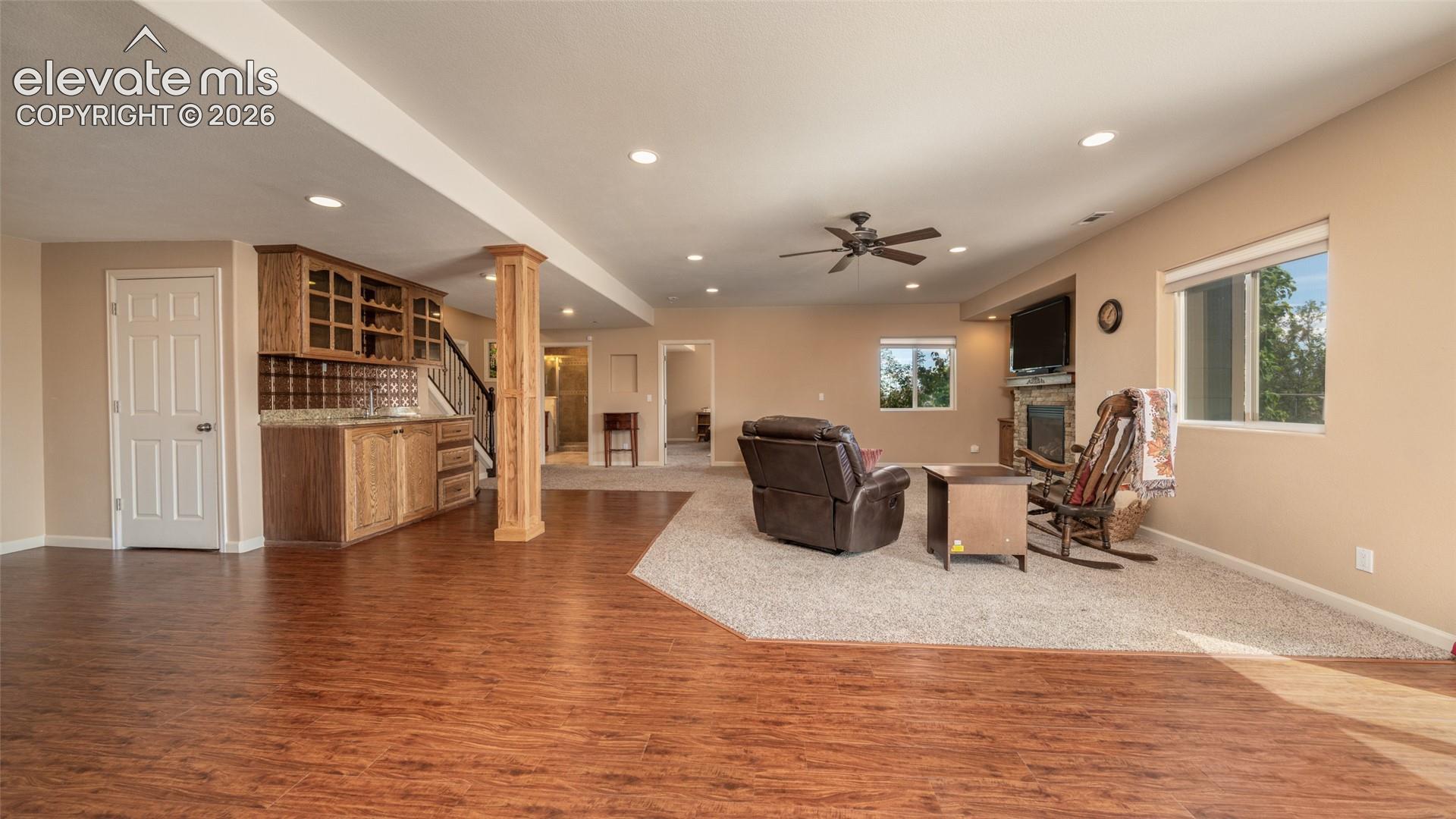 Basement family room