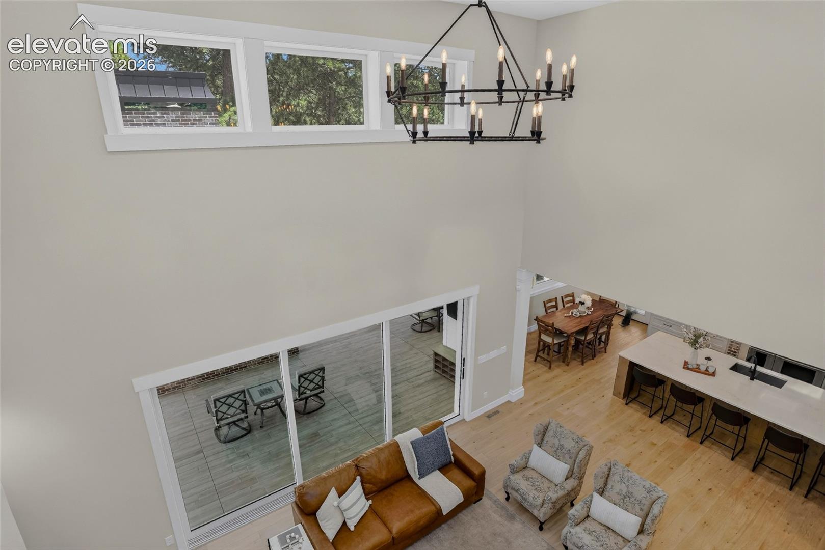 2-story living room