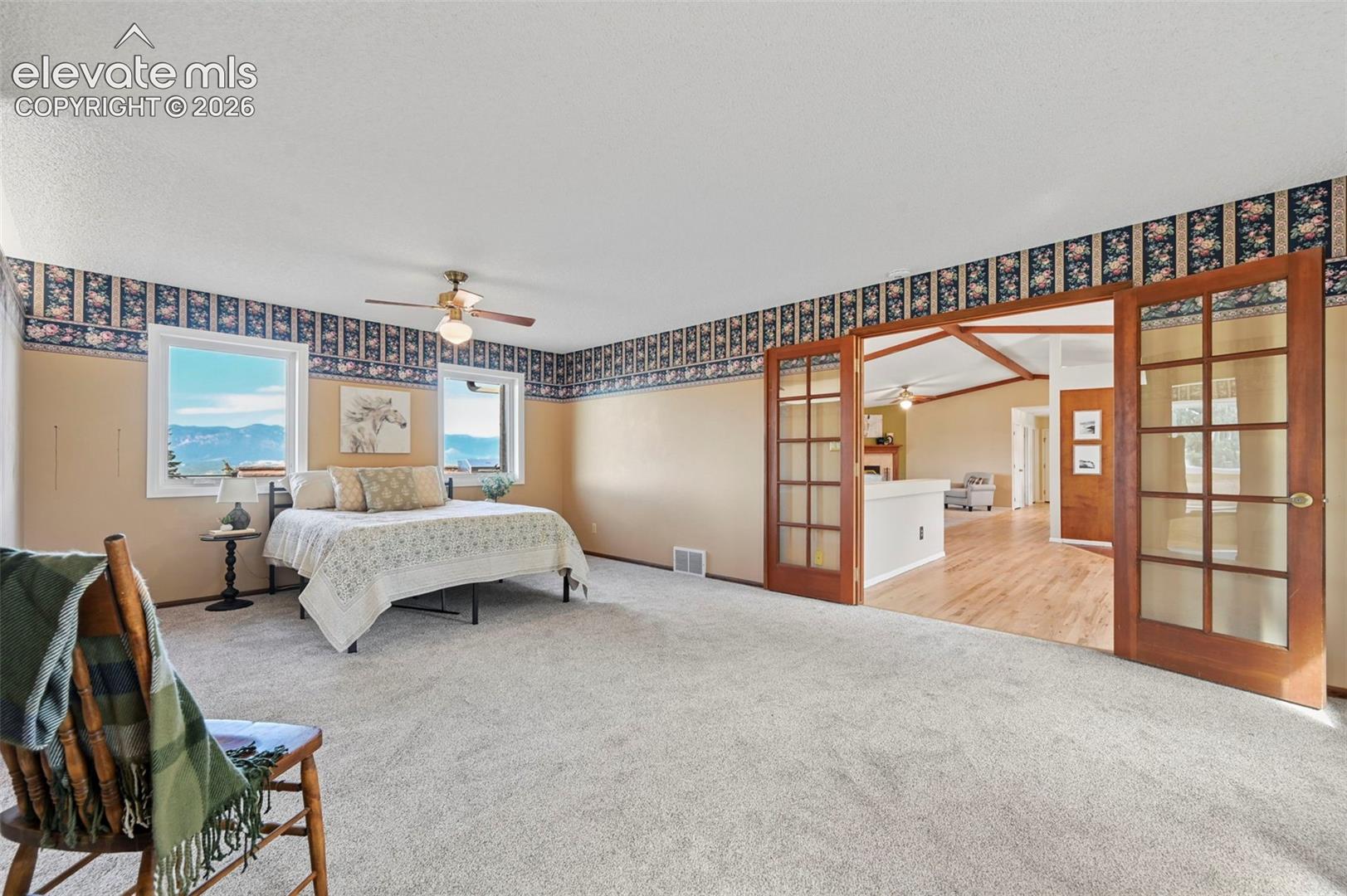 Views from every room.  Master on main level.