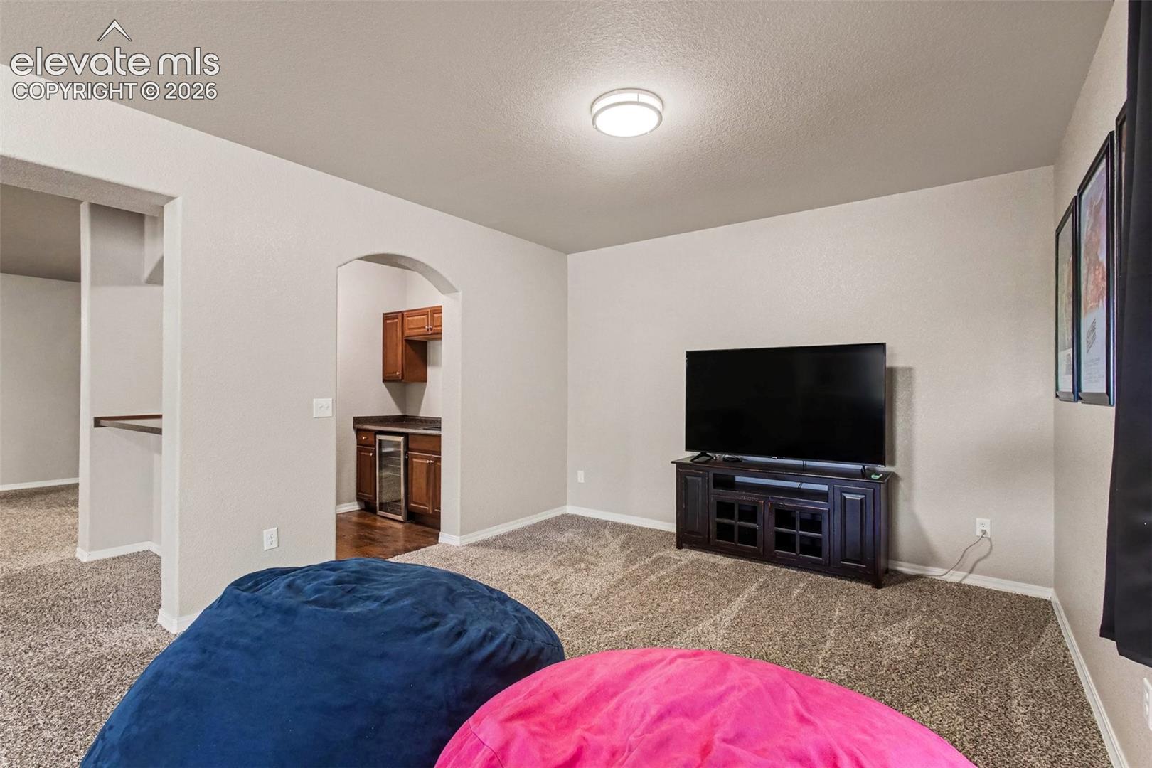 Basement Family Room w/ Wet Bar