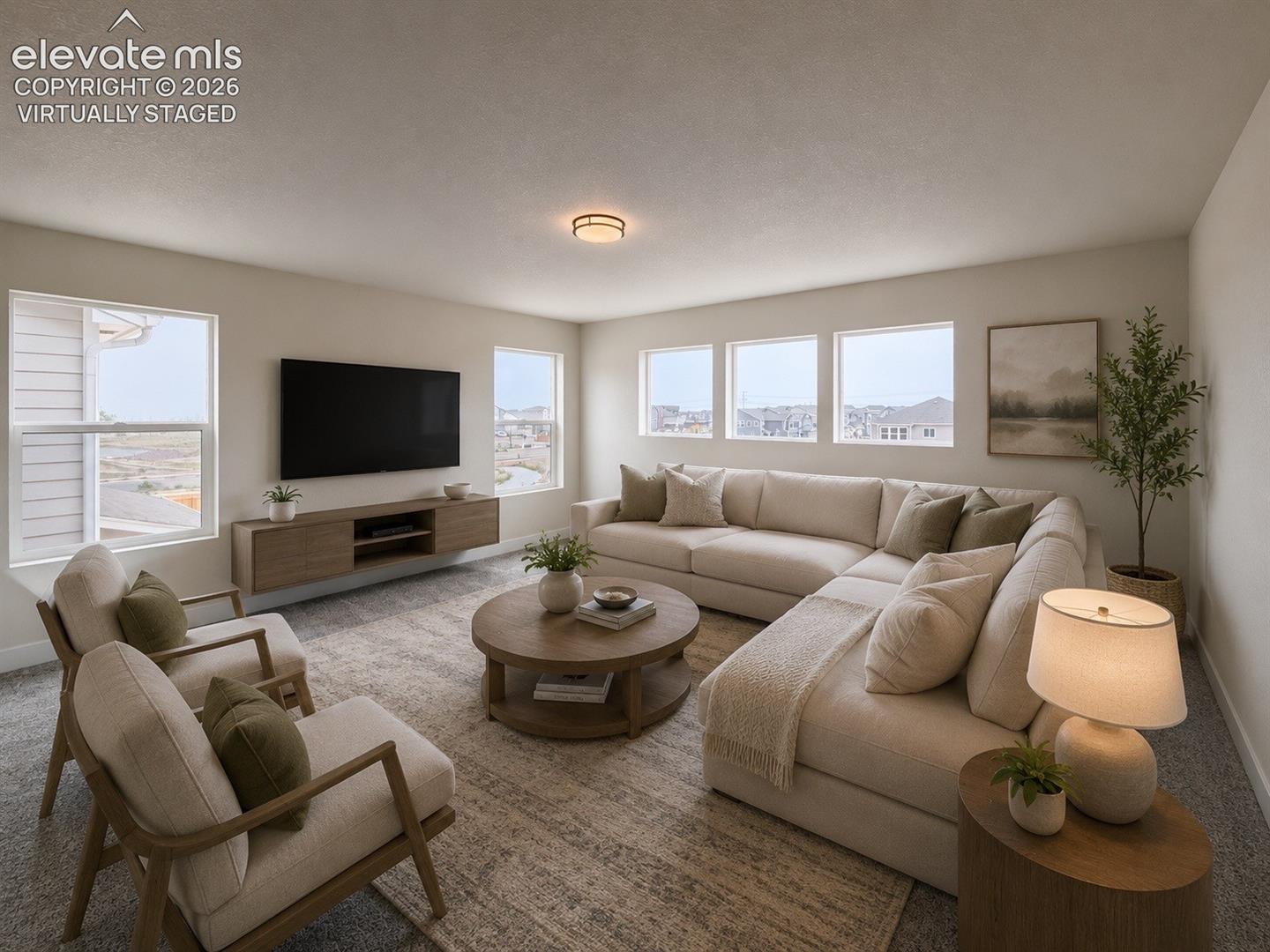 Virtually staged