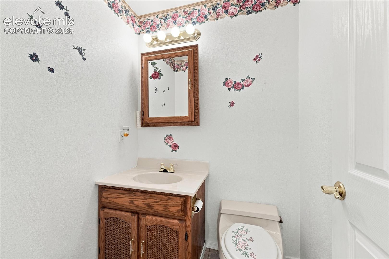 Main level half bath
