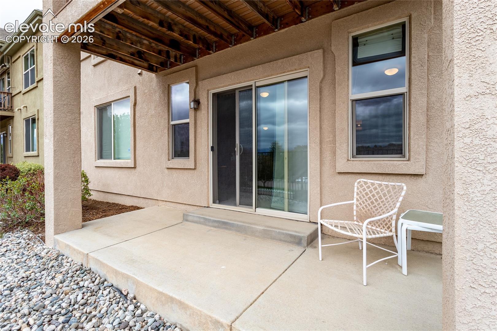 Lower patio off of the family room. Another cozy spot to entertain.