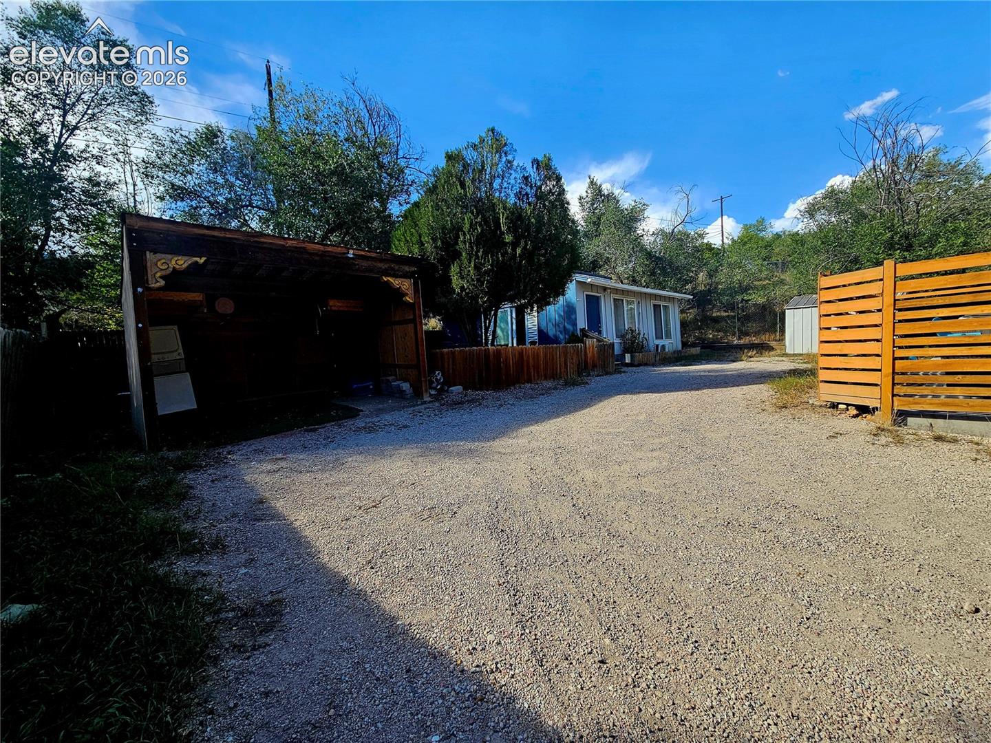 Gravel driveway