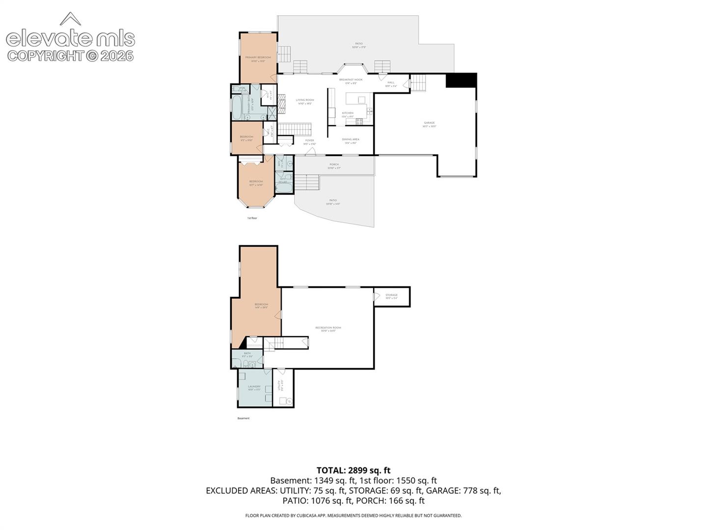 Main level and Basement