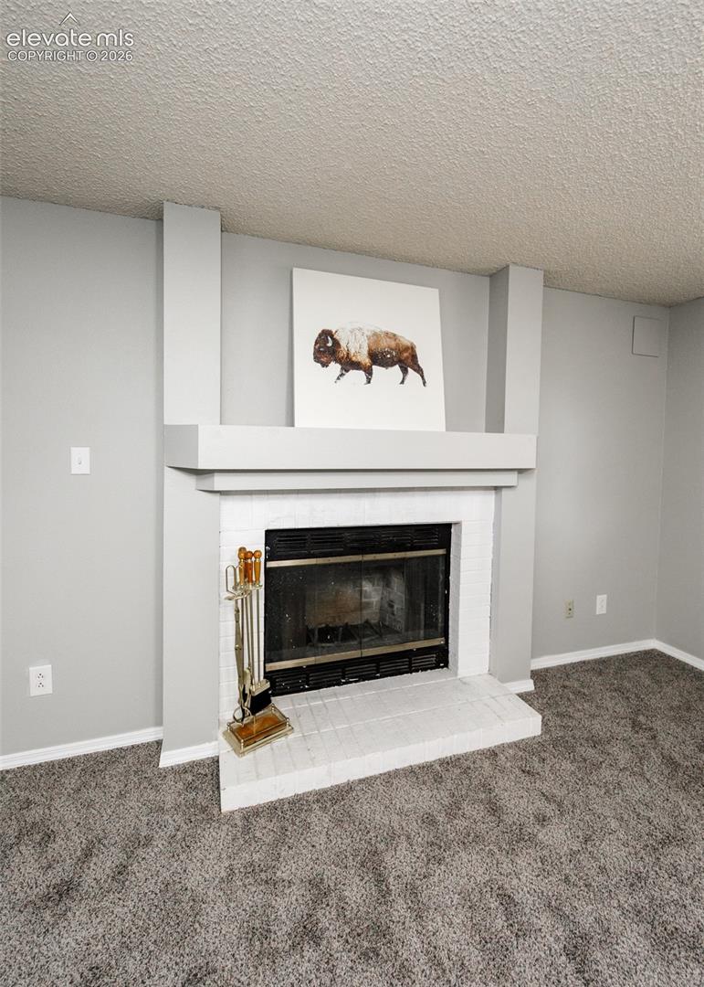 Fireplace in family room