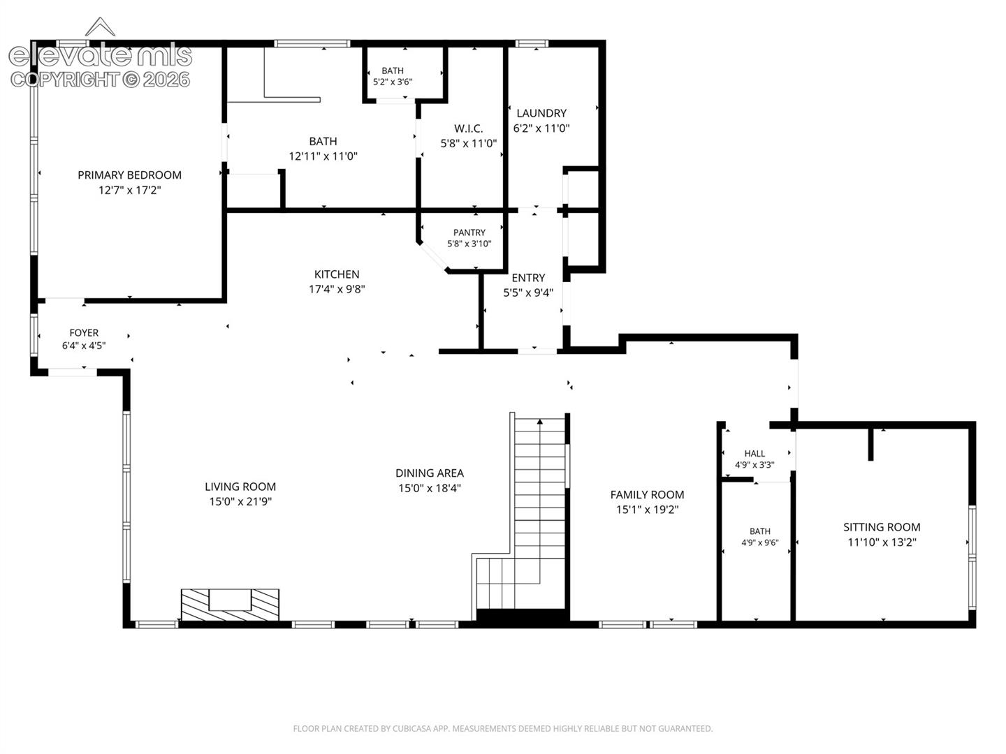 Main level floorplan