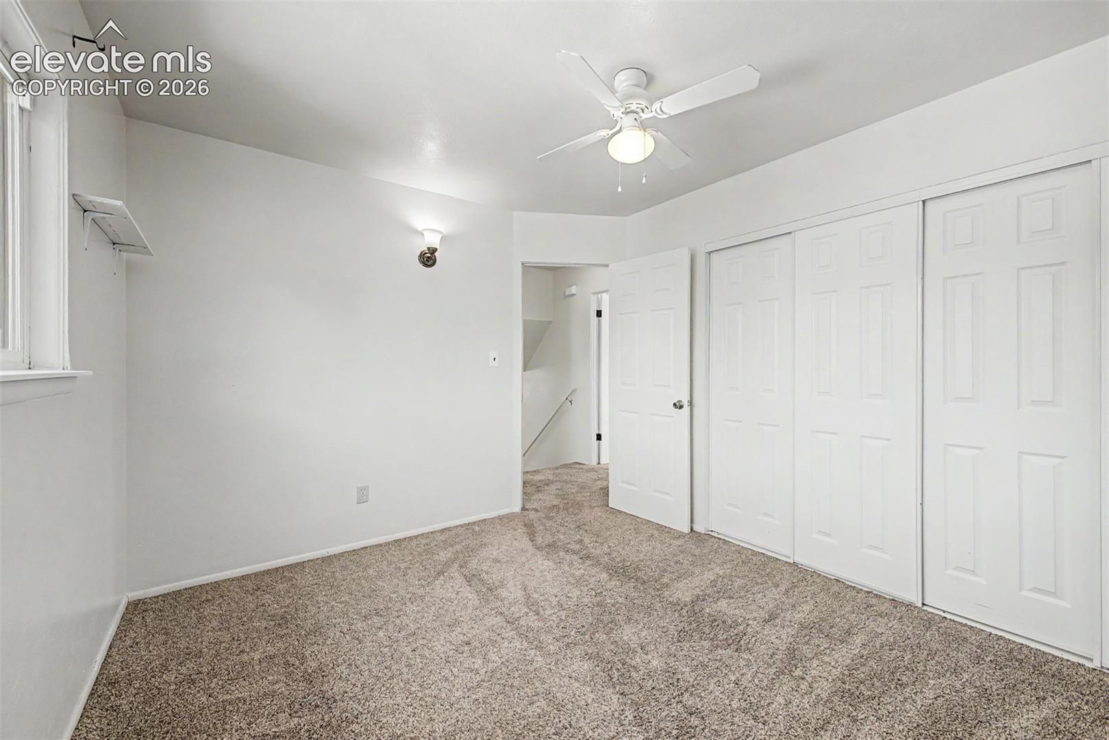 Extra closet space in guest bedroom