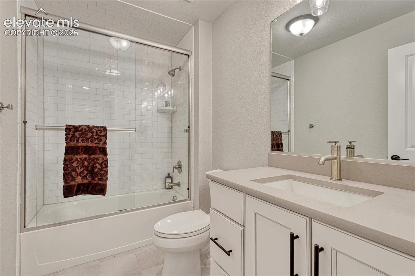 Full bath in the lower level. 