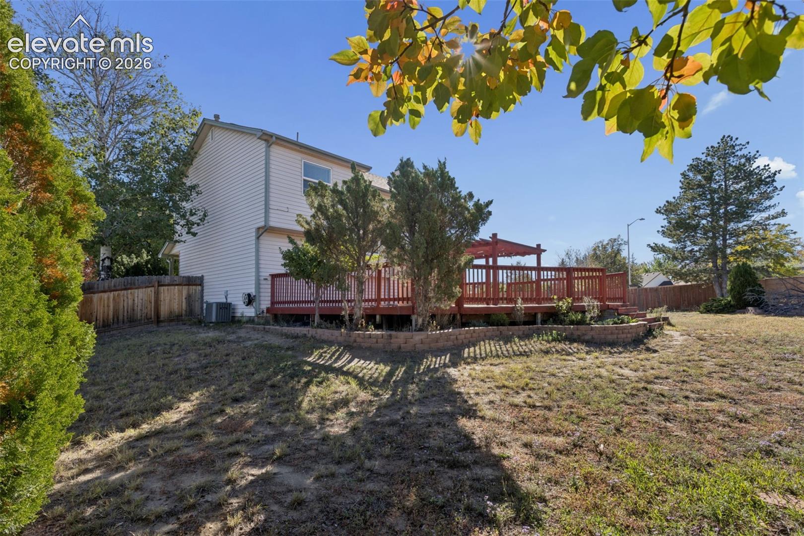 Expansive backyard 