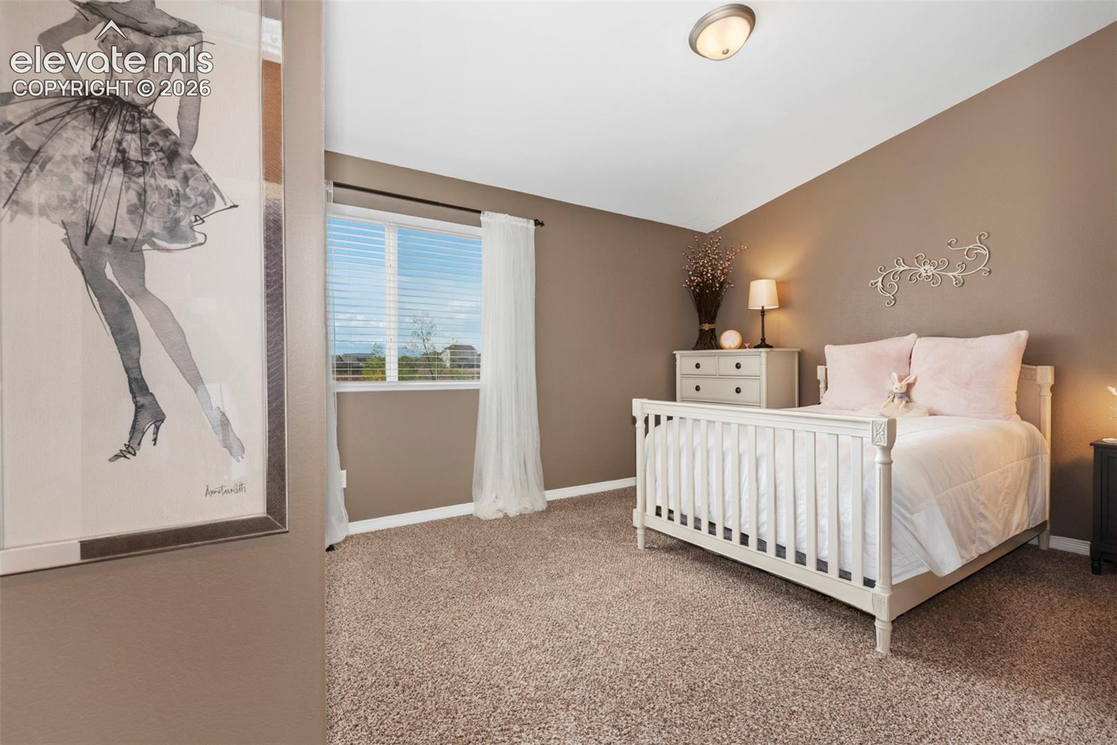 Main Level Third Bedroom Vaulted Ceiling, Gorgeous Mountain Views, and Plenty of Closet Space