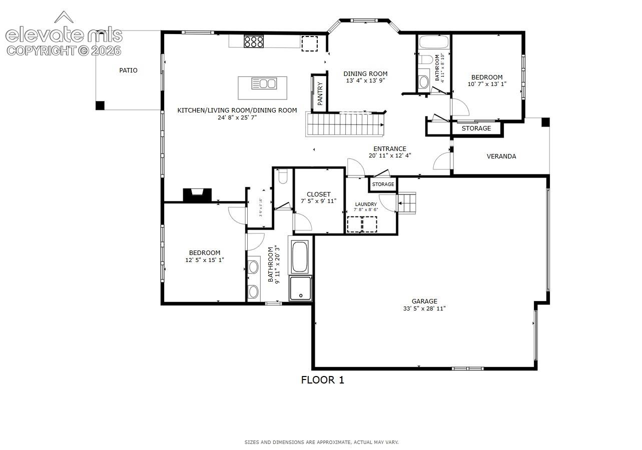 Floor plan - main level