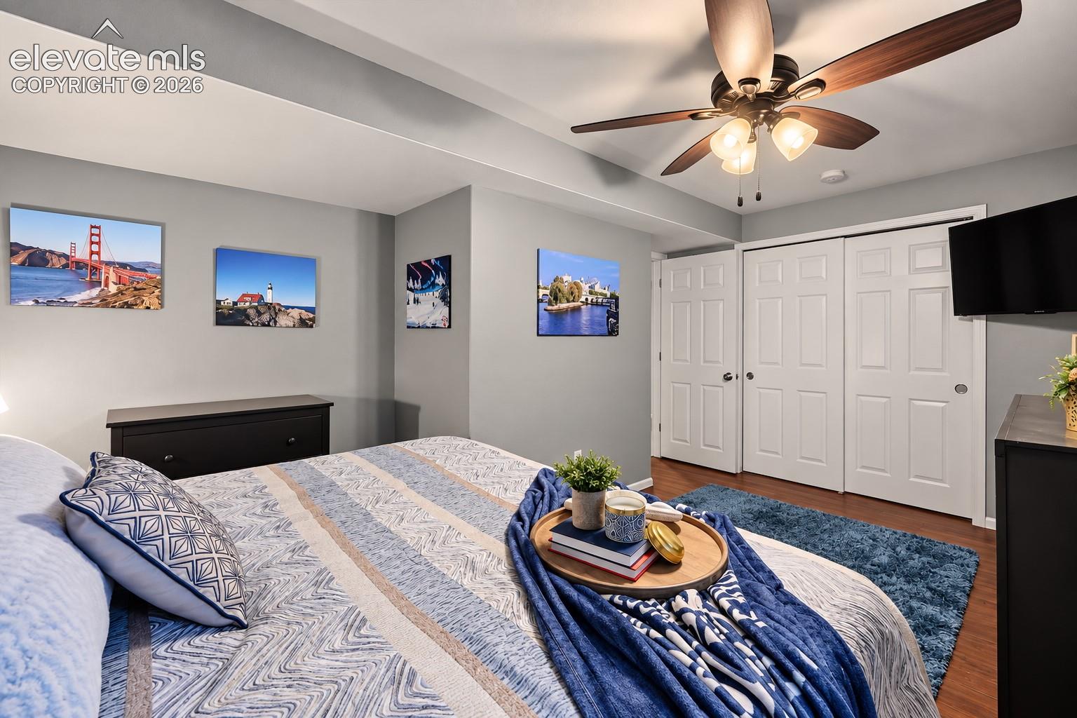 Flexible bedroom space can easily accommodate guests, an office, fitness room or hobby space.