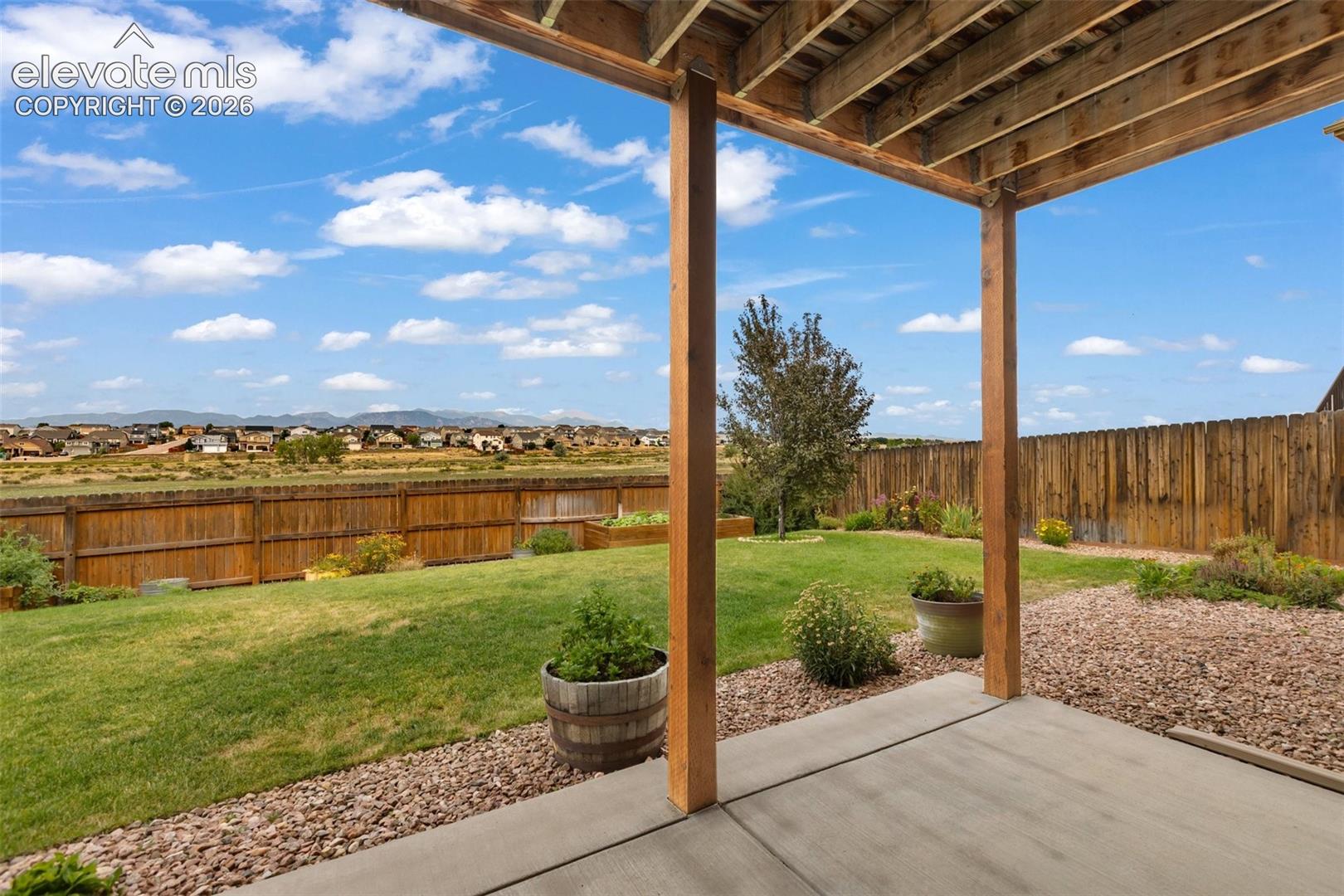Patio under the deck