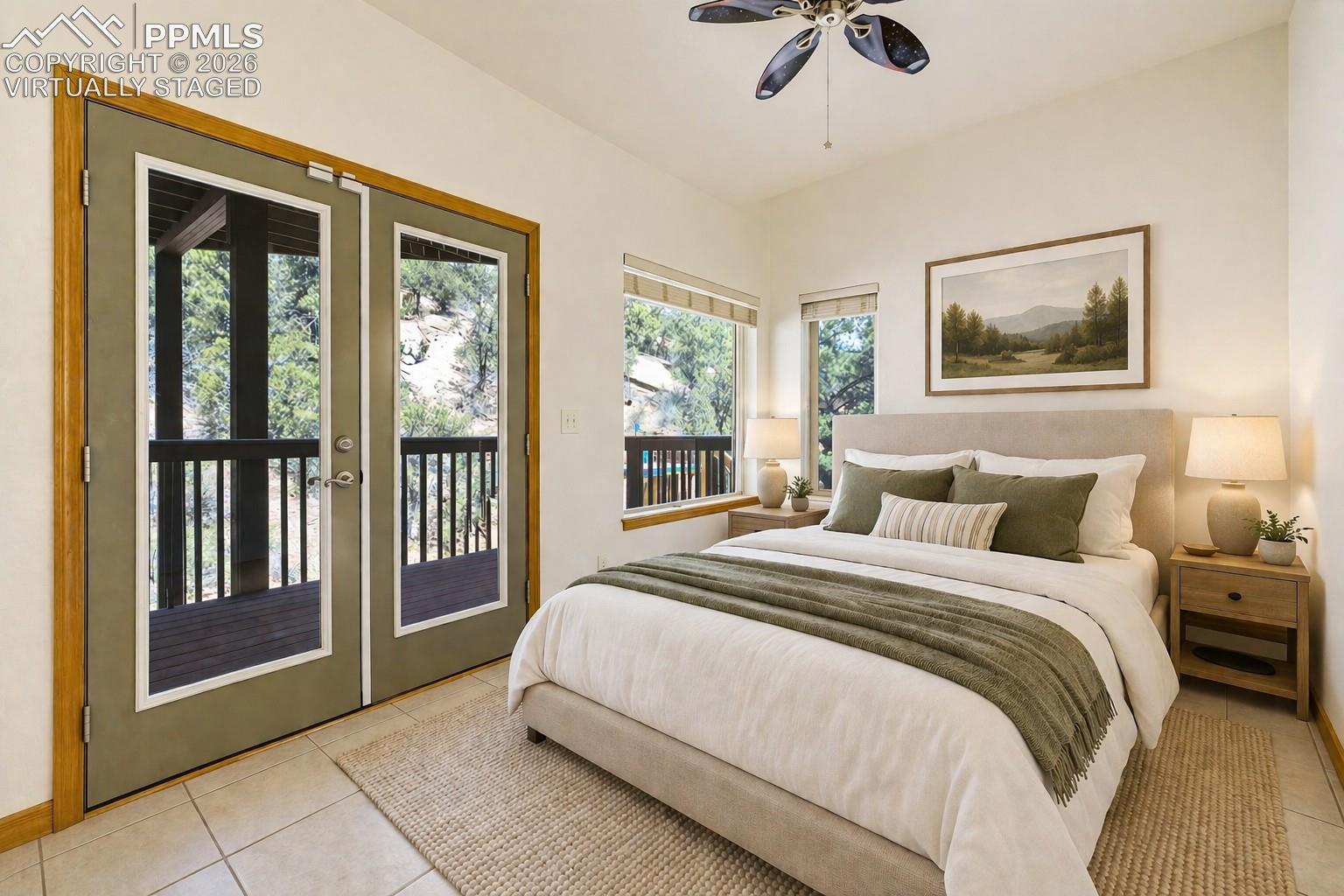 Virtually Staged 3rd Bedroom