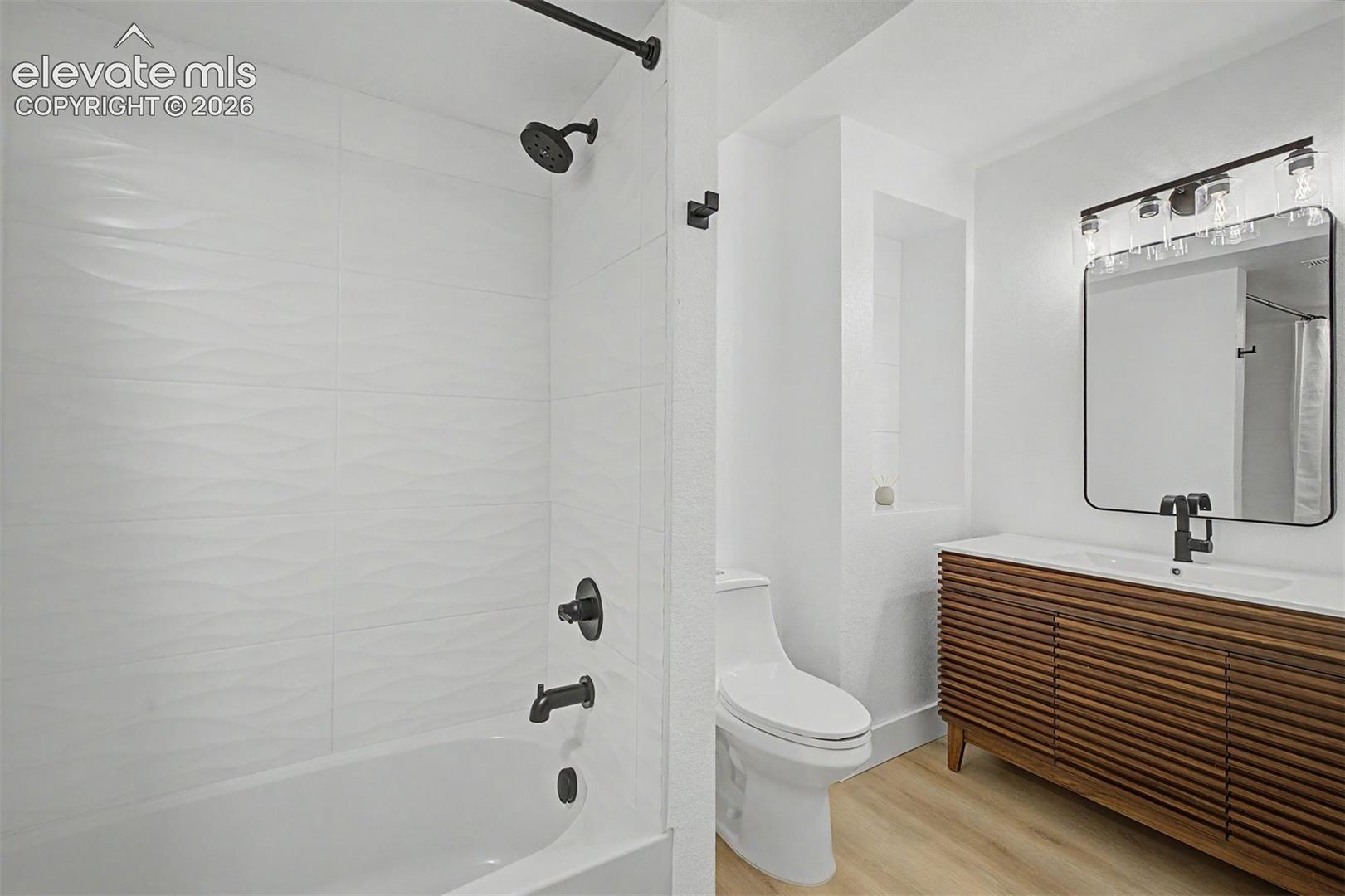 Fully updated basement full bathroom