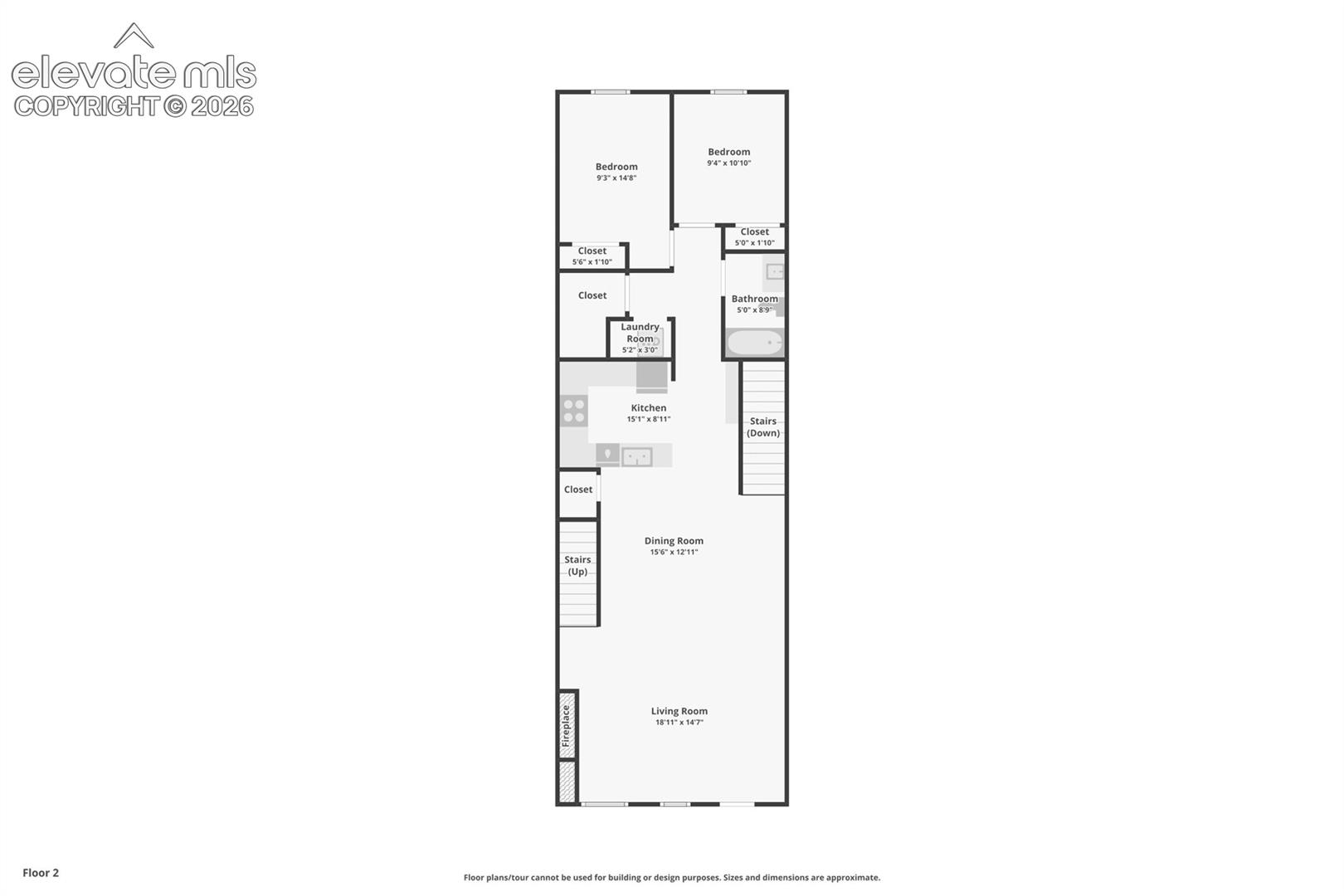 2nd floor of 257 unit- main level of townhouse