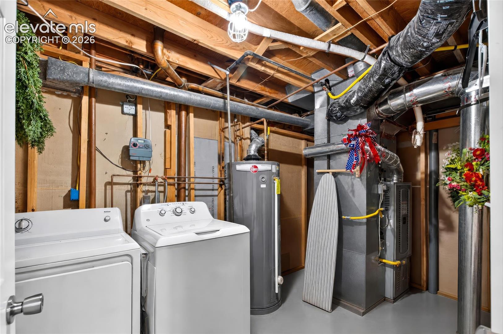 Laundry Room, Water Heater and Forced Air (HVAC)