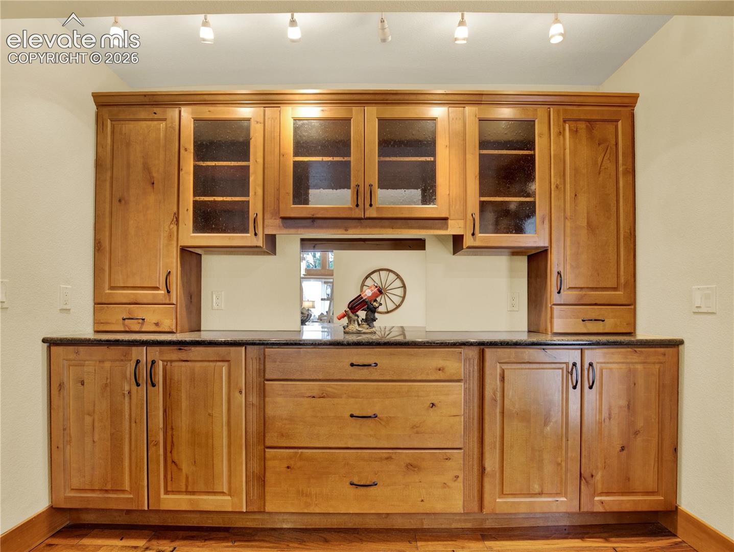 Built in buffet in the formal dining room