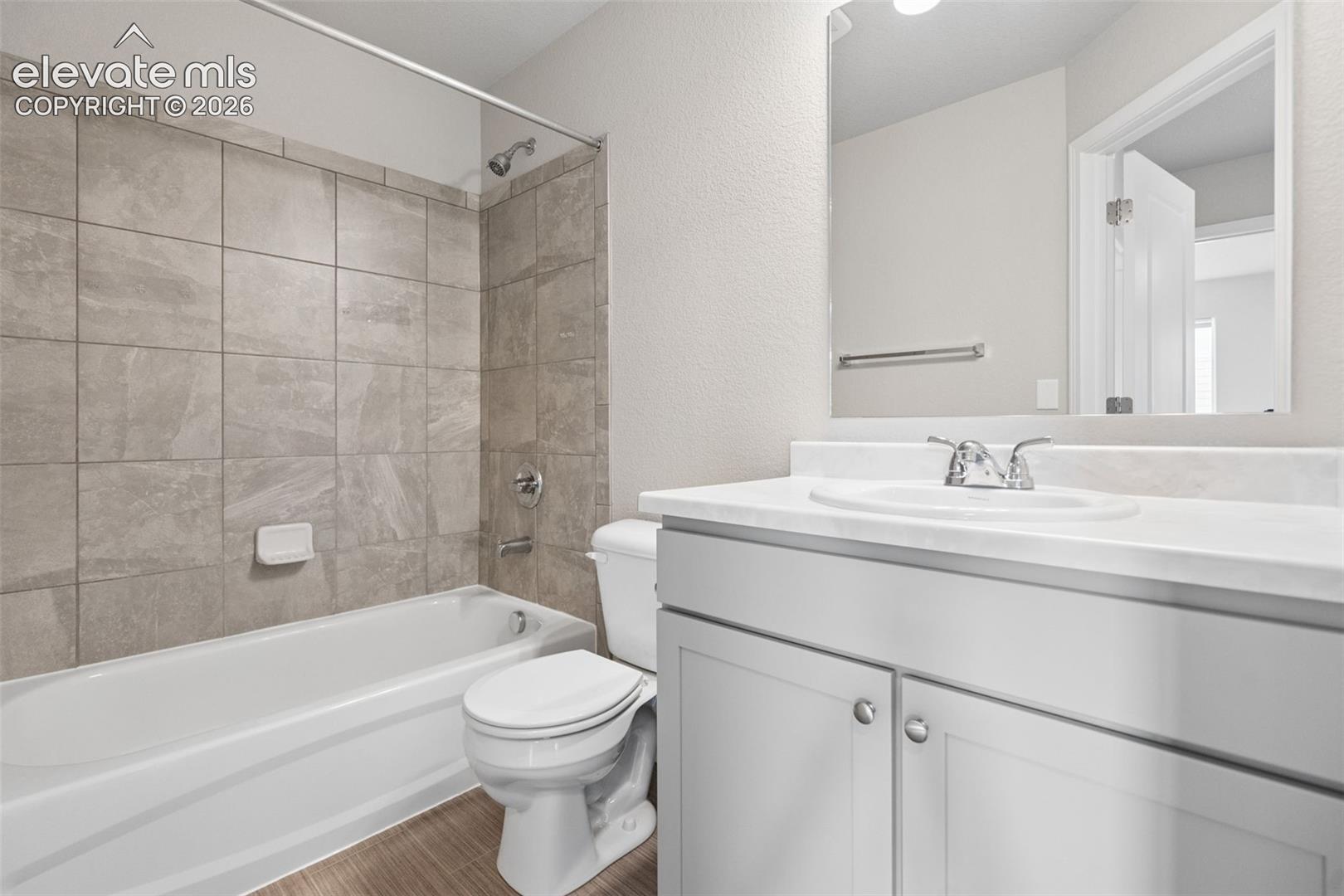 The upper level has a full bathroom separate from the Primary Bedroom!