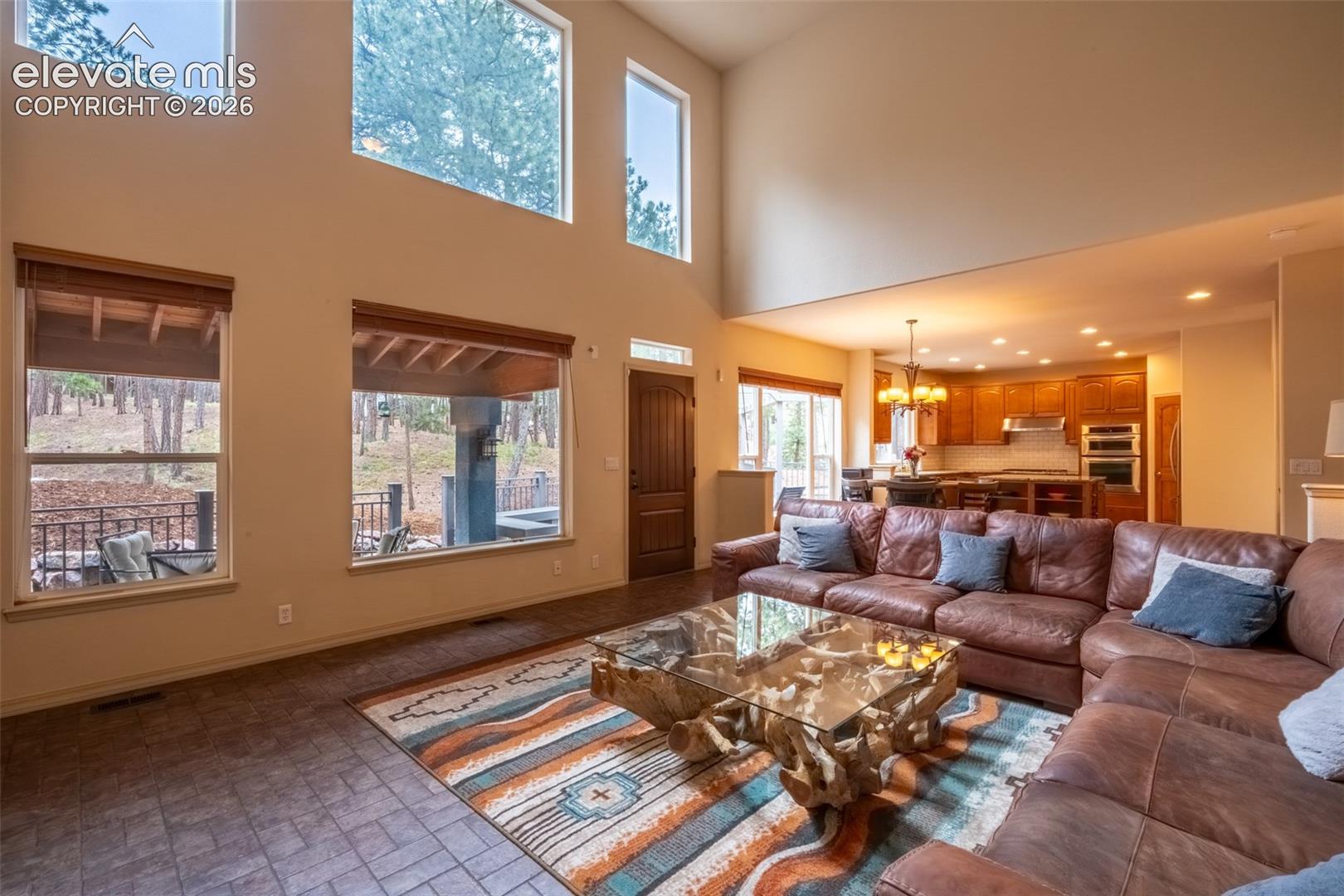 Living room with walk out - main floor
