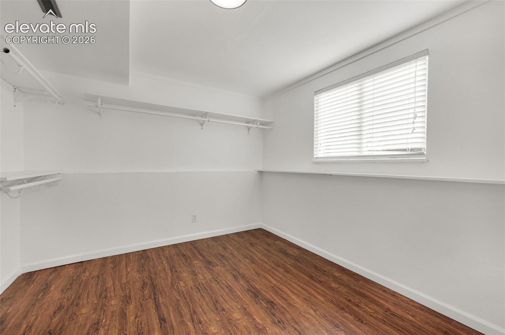 lower level office, or walk-in closet