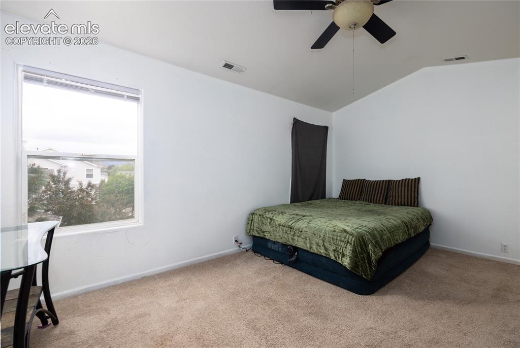 Bright open and airy with ceiling fan