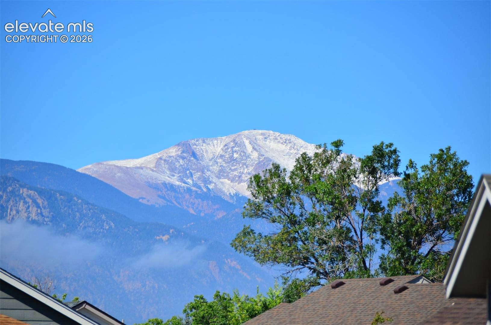 Distant snow-capped mountain backdrop