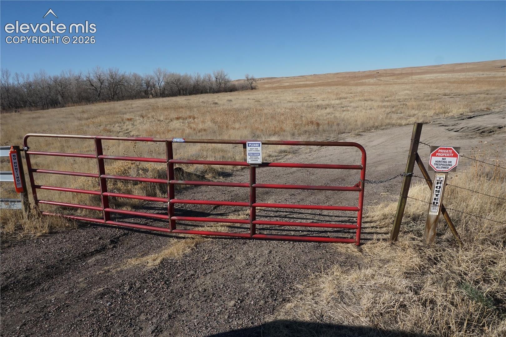 the first gate north off of highway 94