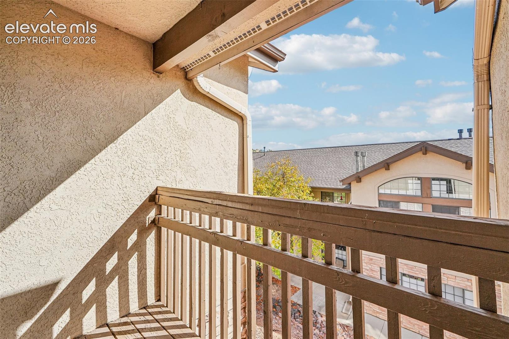 Balcony off living room