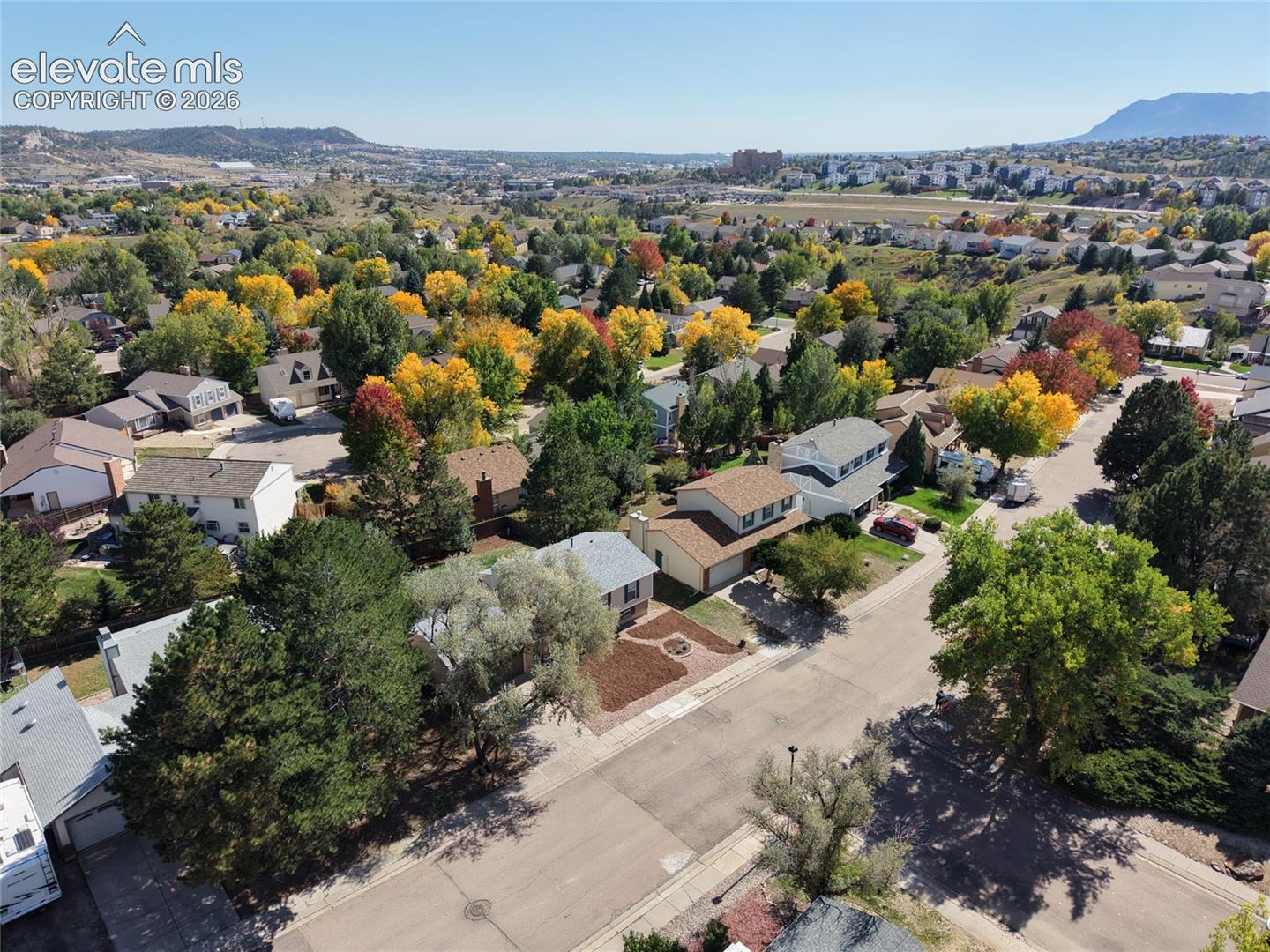 Neighborhood aerial view