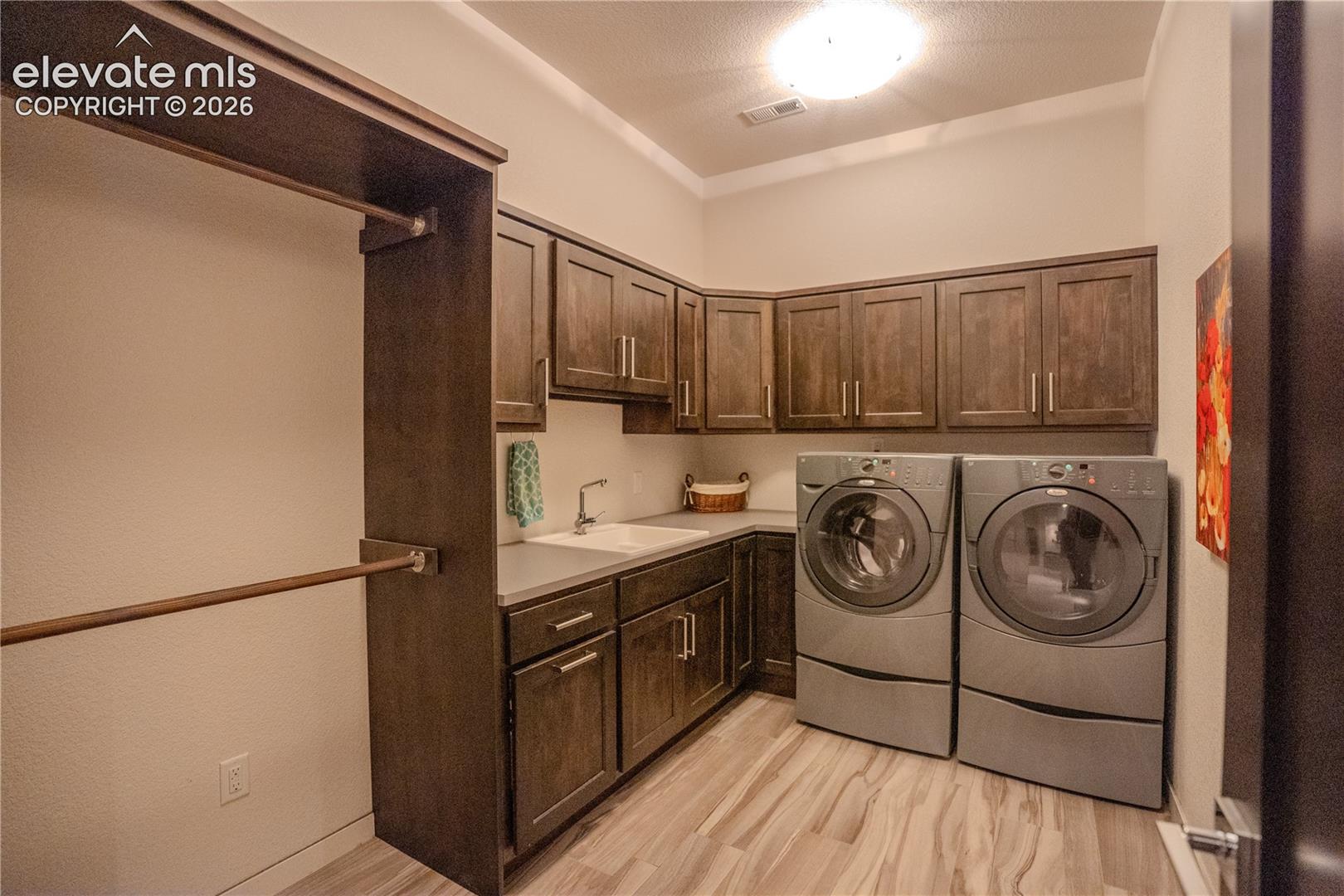 Full size laundry in the basement